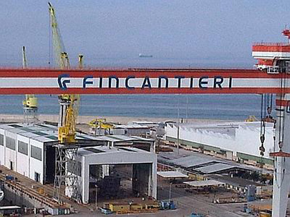 Il nuovo bacino di Fincantieri