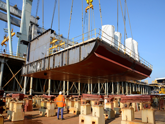 Seaside in costruzione alla Fincantieri